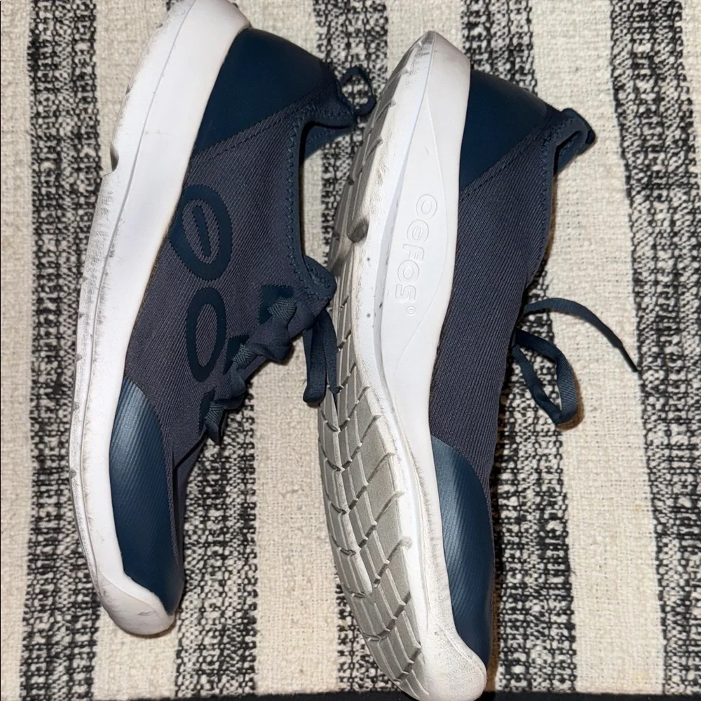 OOFOS Navy MODERN KNIT OOMG SNEAKERS MENS 11